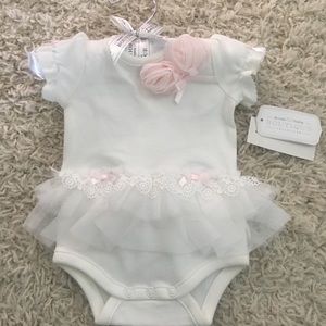 Koala Baby Boutique Collection White Lace Onesie